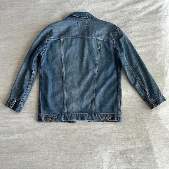 Madewell The Oversized Jean Jacket Medium Wash - Picture 5 of 10